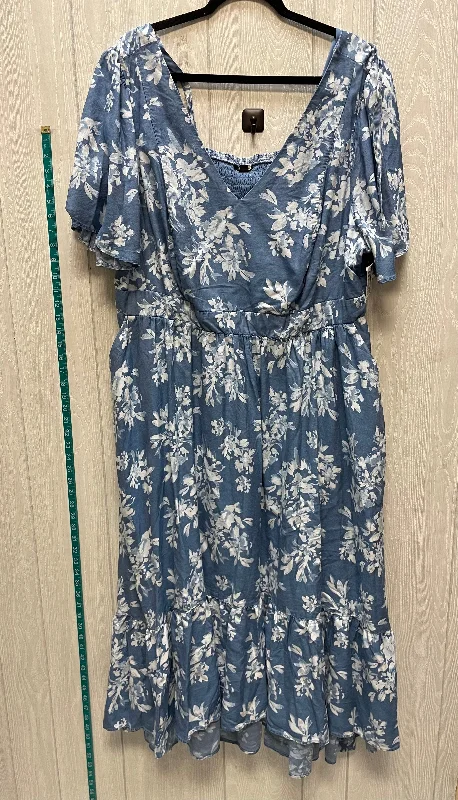 Dress Casual Maxi By Torrid In Blue Denim, Size: 3x Soft Denim Skirt