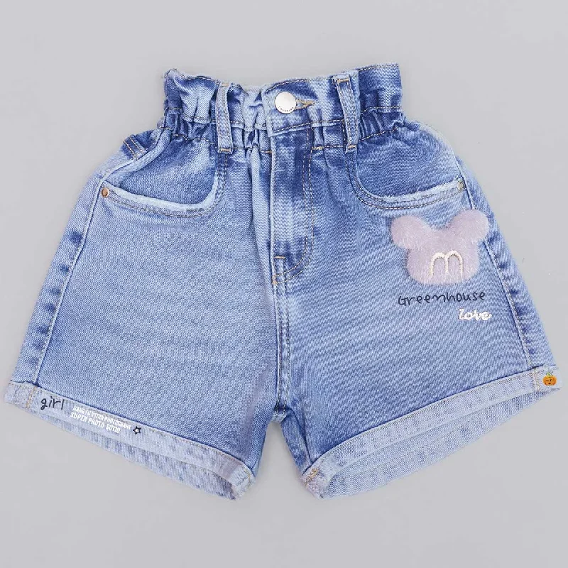 Summer Denim High Waist Girls Shorts Short Denim Skirt