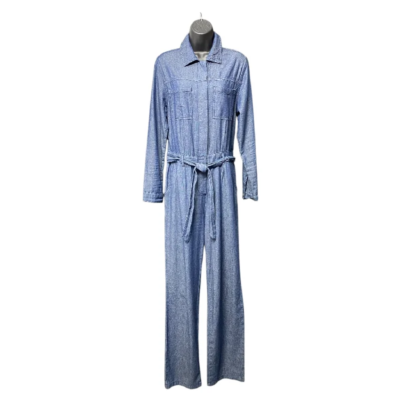 Jumpsuit By Forever 21 In Blue Denim, Size: S Denim Skirt Flare