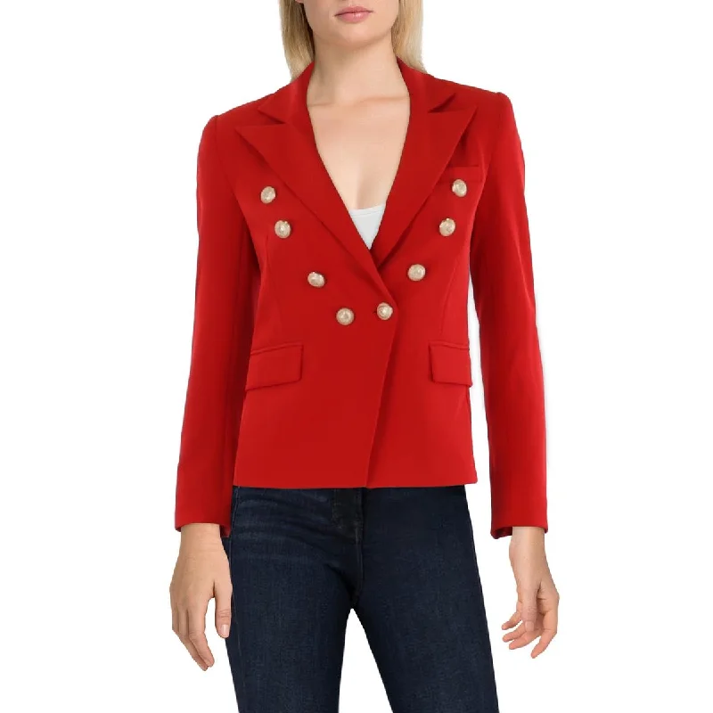 Womens Embellished Workwear Double-Breasted Blazer Trendy Blazer Outfit