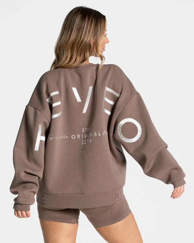 Signature Oversized Sweater "Mokka" Classic Women’s Pullover