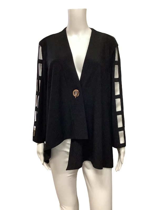 Joseph Ribkoff Jacket Black Asemetrical  Size: 14