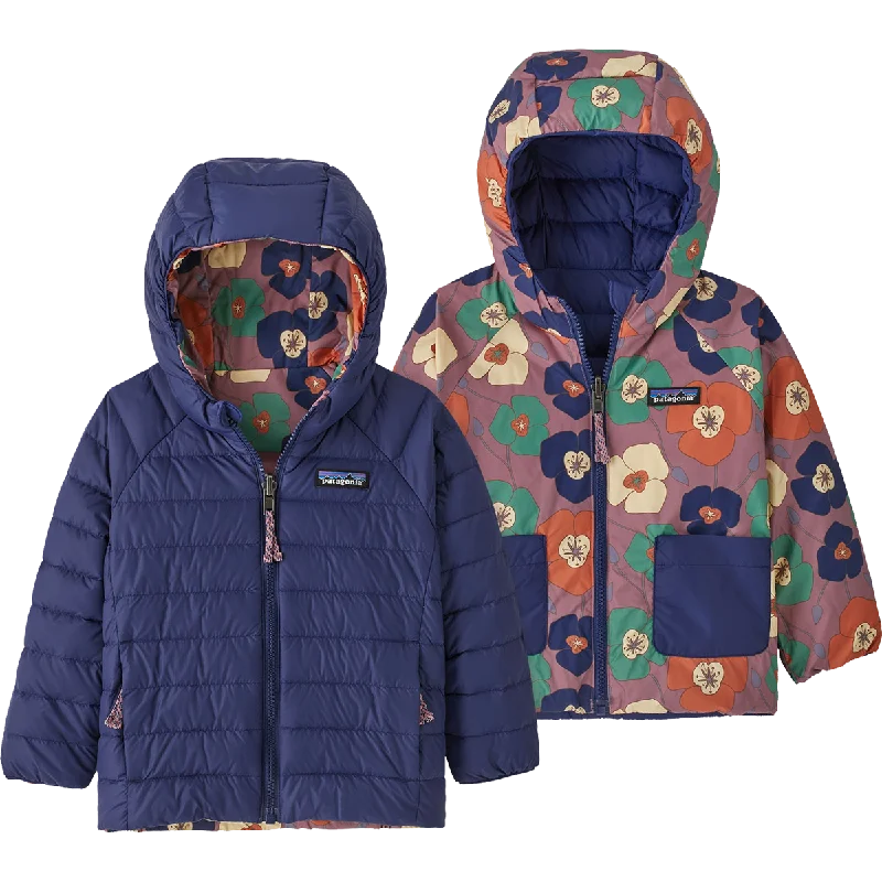 Toddler Reversible Down Sweater Hoody Women's sporty jackets