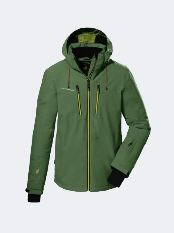 Killtec Ksw 44 Men Skiing Jacket Green Women's winter puffer jackets