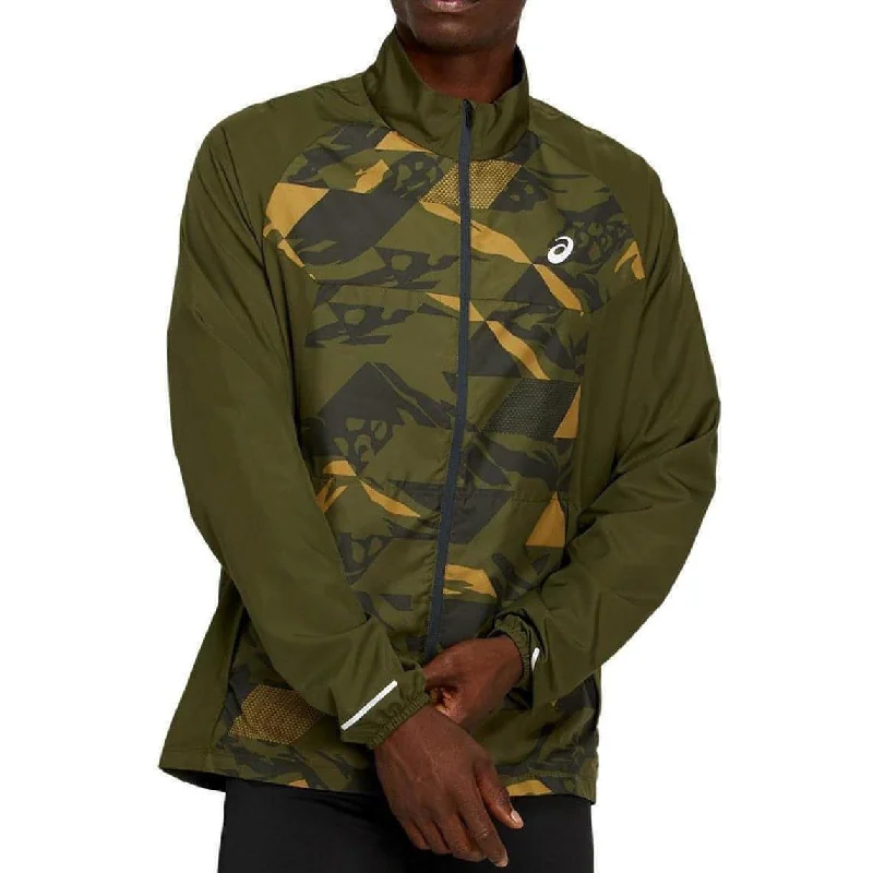 Asics Future Camo Mens Running Jacket - Green Women's luxury jackets