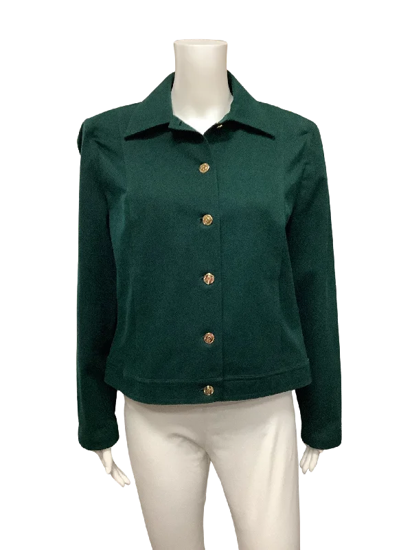 St John Women's Jacket Green Sport Essential Size: S