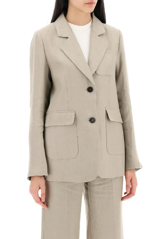 Skall Studio "yoko Linen Deconstructed Casual Blazer Look