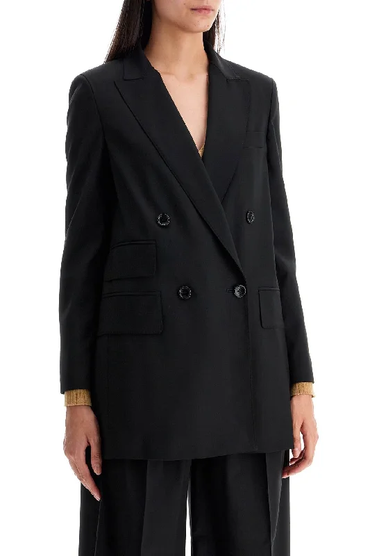 Max Mara 'nebbie' Double-Bre Long Blazer Style