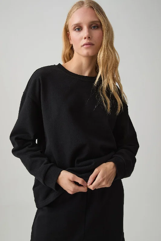 Oversized Crew Jumper 417 Trendy Pullover Tops