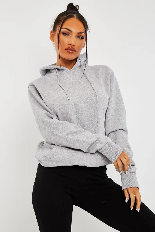 Grey Soft Fleece Hoodie - Maia Soft Women’s Pullover