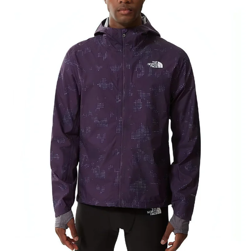 The North Face First Dawn Printed Mens Running Jacket - Purple Women's North Face jackets