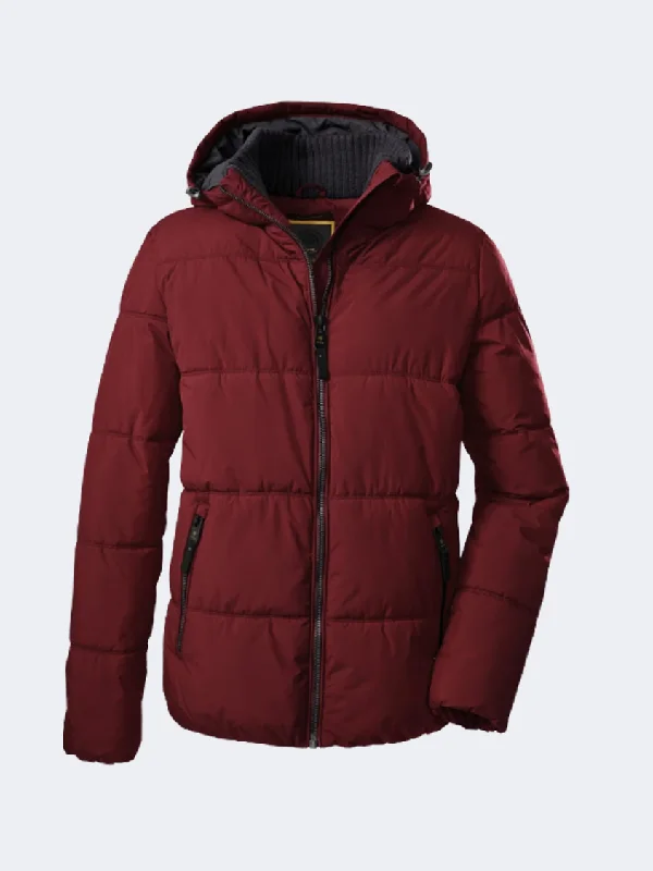 Killtec Gw 43 Men Skiing Jacket Deep Red Women's Columbia jackets