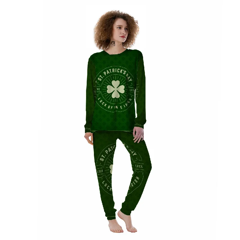 St. Patrick's Day Four Leaf Clover Print Women's Pajamas Nordstrom pajama sets