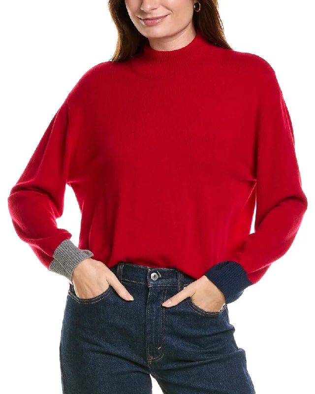 Forte Cashmere Crop Cashmere Pullover Holiday sweaters