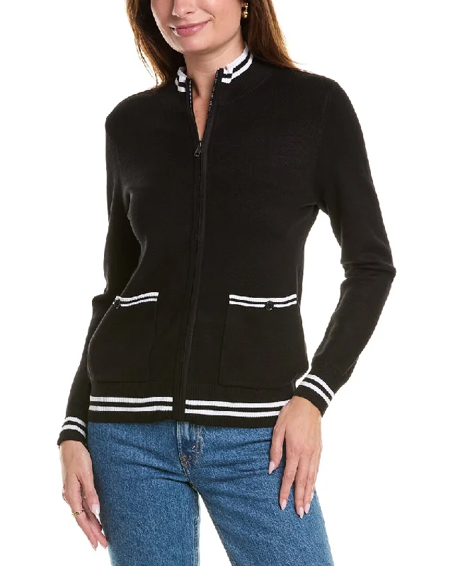 Yal New York Zip-Up Pocket Front Sweater Eco-friendly sweaters