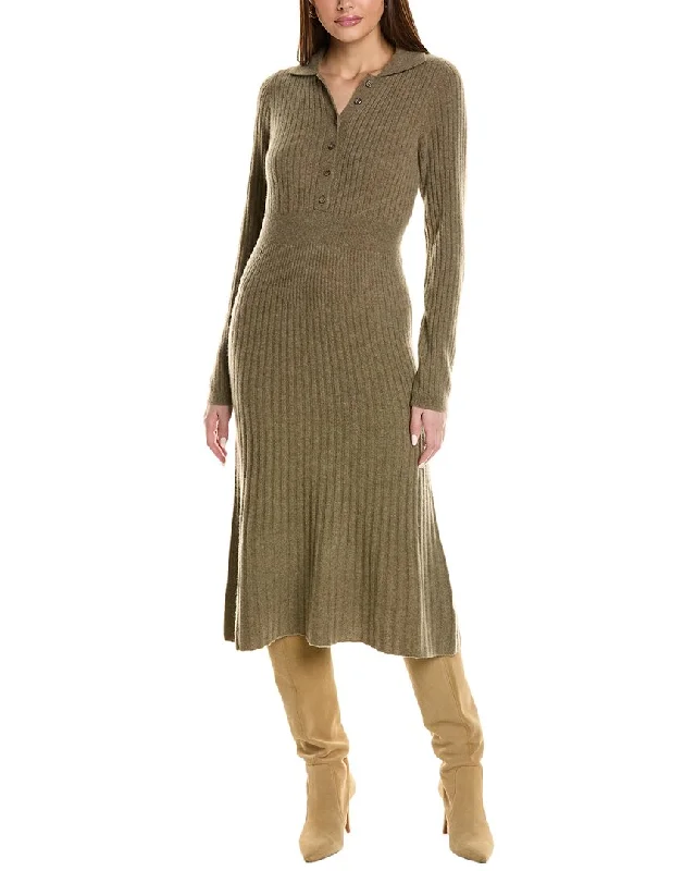 Design History Collared Cashmere Sweaterdress Fashionable sweaters