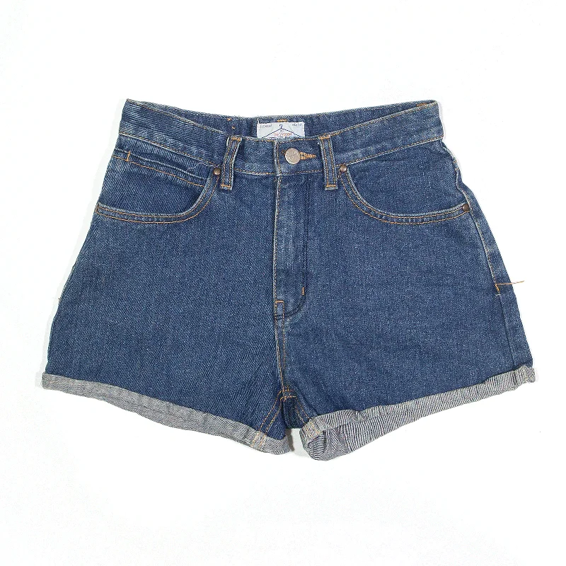 SELVAGE Shorts Blue 90s Regular Denim Womens S W26 Cashmere sweaters