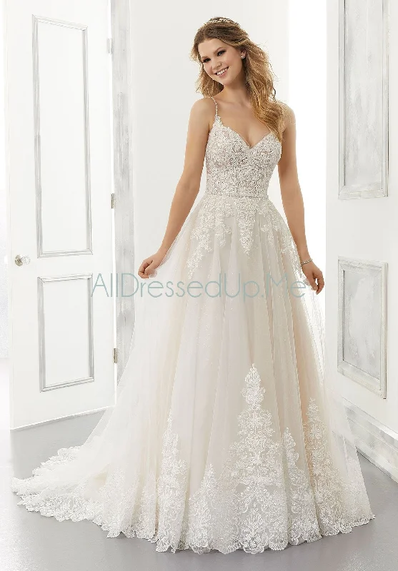 Morilee - Annabel - 2195 - Cheron's Bridal, Wedding Gown Soft Lace Gown