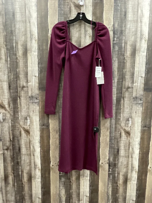 Purple Dress Casual Midi Chelsea 28, Size M Knitted midi dresses