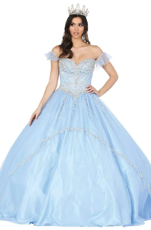 Dancing Queen - 1434 Bejeweled Off Shoulder Ballgown Lightweight party dresses for summer