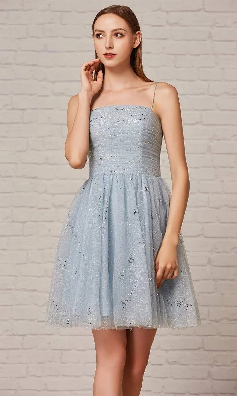 J'Adore Dresses - J18078 Glitter A-Line Cocktail Dress Christmas party dresses