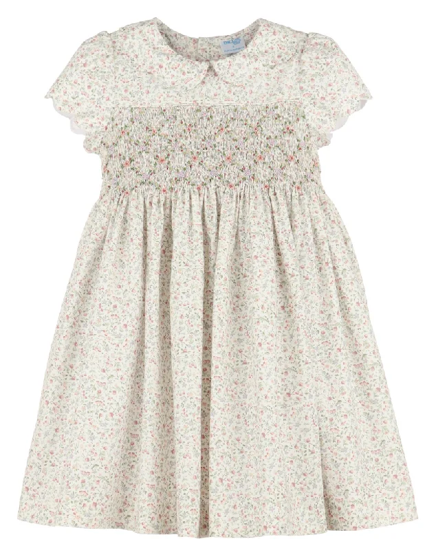 Floral Diamonds Scalloped Dress Brunch floral dresses