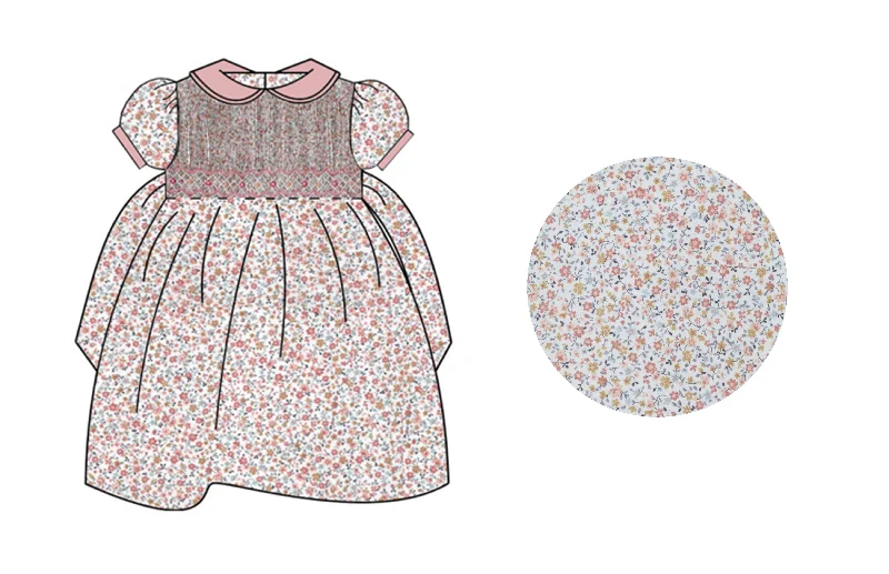 Tiny Liberty Floral Dress w/Pink Collar H&M floral dresses