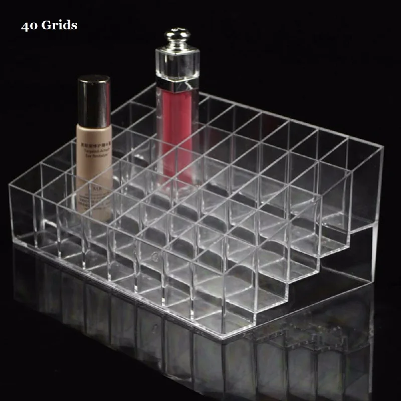 40/36/24 Grids Multifunctional Home Bedroom Lipstick Stand Case Cosmetic Makeup Tools Organizer Holder Plastic Box Lounge unclassified dresses