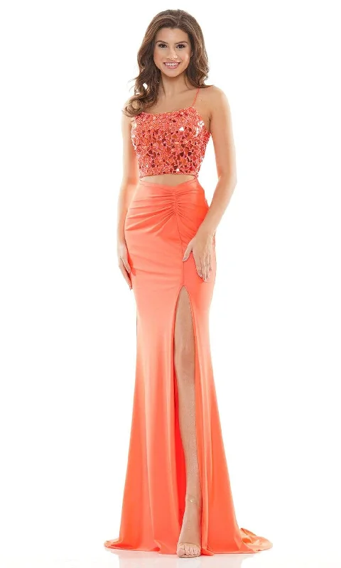 Colors Dress - 2688 Embellished Two-Piece Prom Gown Smocked unclassified dresses