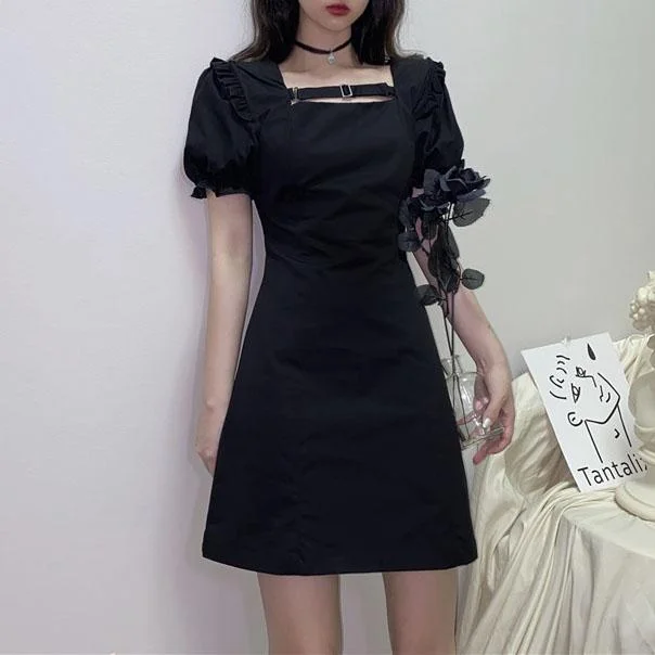 Dark Slim Dress SD00622 High-low unclassified dresses