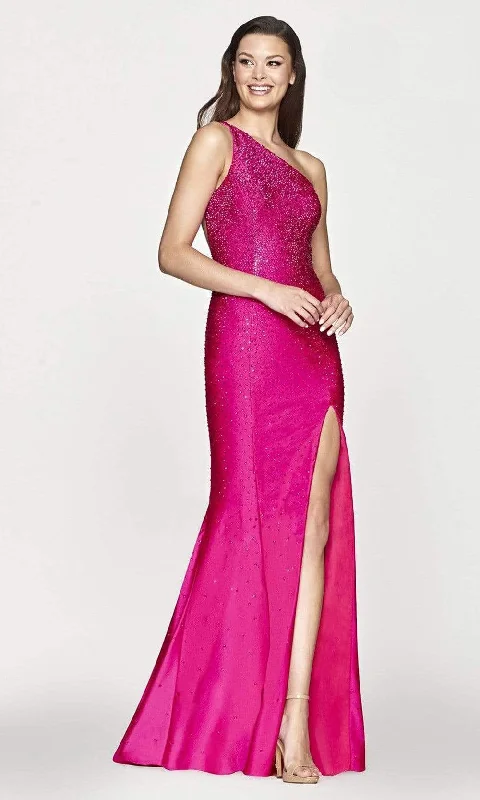 Faviana - S10632 Asymmetric Strappy Back Prom Gown Budget-friendly unclassified dresses