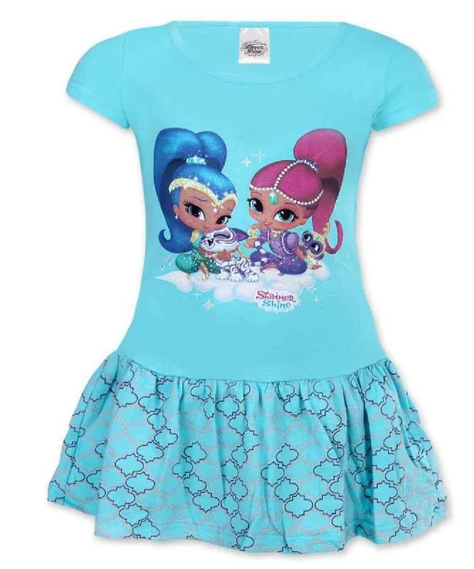 Girls Shimmer & Shine Costume Dress Age 2-6 Years Long sleeve unclassified dresses