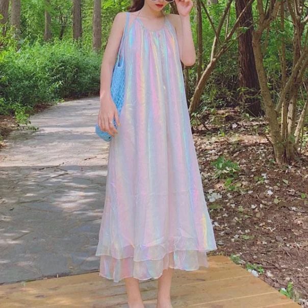 Holographic Rainbow Dress SD01072 Unique unclassified dresses