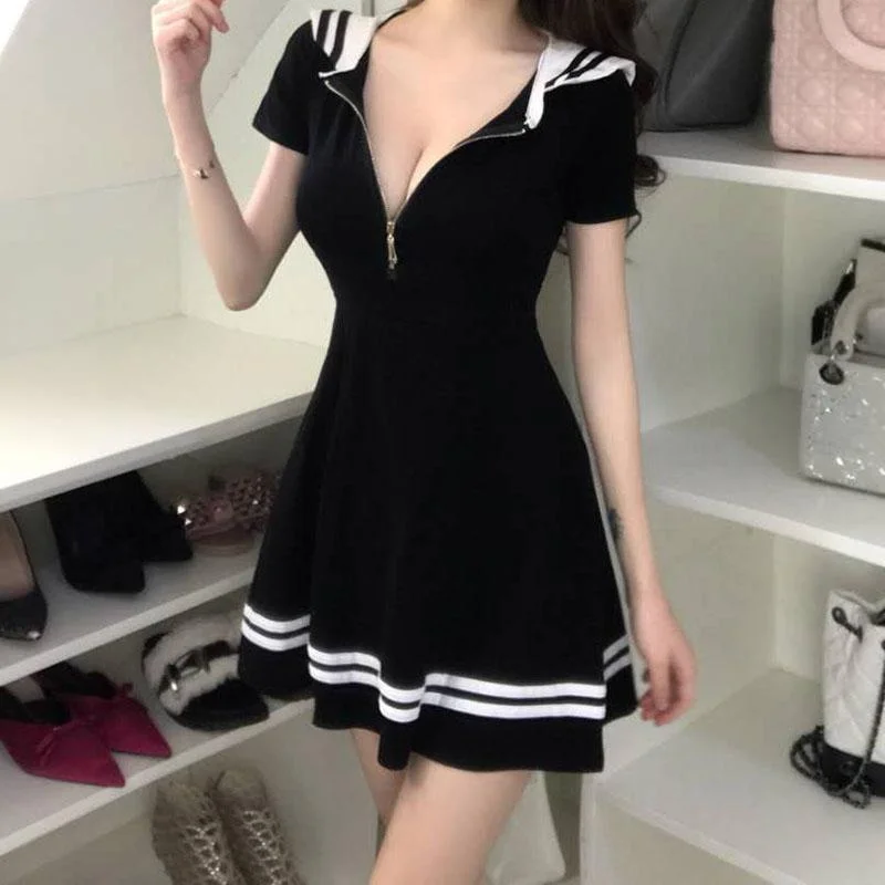 Sailor Zipper Dress SD01163 Mesh unclassified dresses