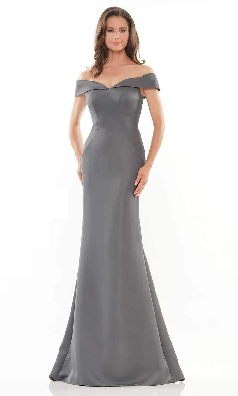 Marsoni by Colors - MV1153 Off Shoulder Satin Prom Gown Off-shoulder unclassified dresses