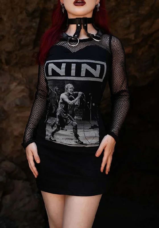 NIN | FISHNET DRESS Sequin unclassified dresses