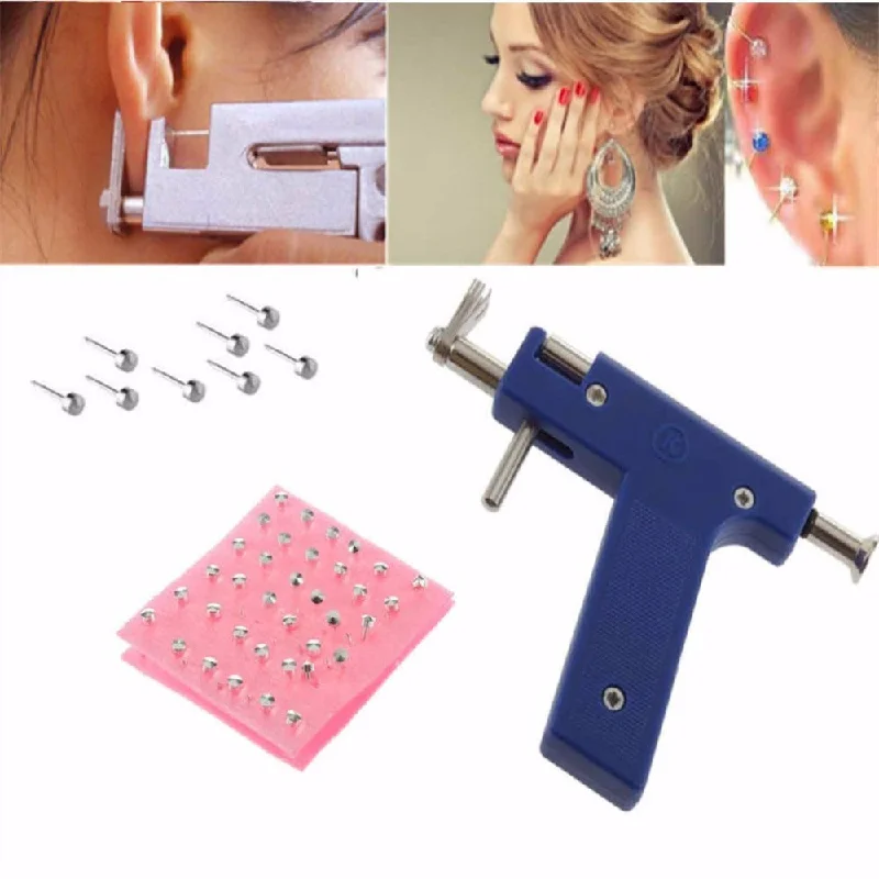 Professional Iron Ear Piercing Gun Ear Nose Navel Body Piercing Gun 72pcs Studs Makeup Tool Kit Set For Beauty Best-selling unclassified dresses