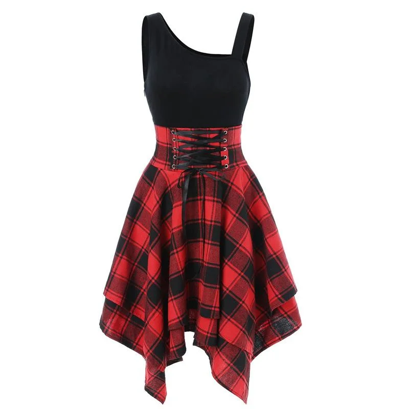 Punk It Plaid Dress SD01110 Chiffon unclassified dresses