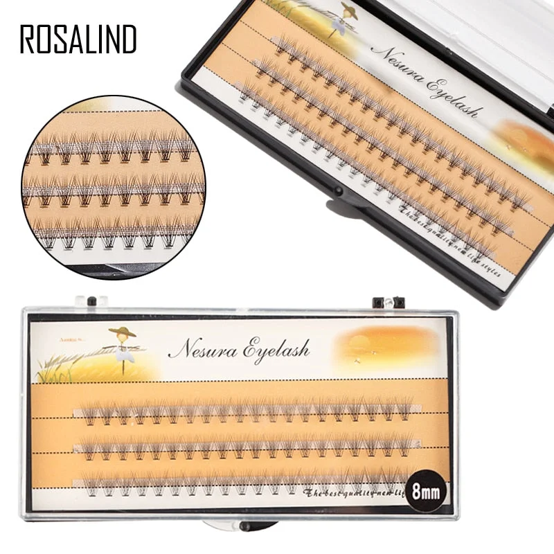 ROSALIND 60PCS/Kit False Eyelashes  For Building Make Up Tools Grafting Fake Eyelashes Set For Growing The Eyelashes Extension Luxury unclassified dresses