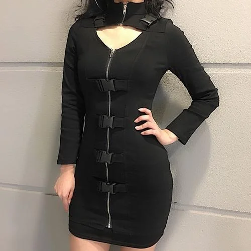 Strap Zipper Dress SD00795 Everyday wear unclassified dresses