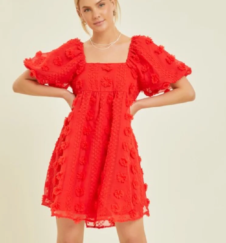 The Jax Swiss Dot Dress in Red Trendy unclassified dresses