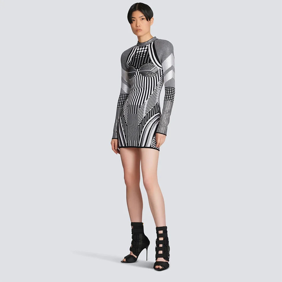 Striped Dress Satin unclassified dresses