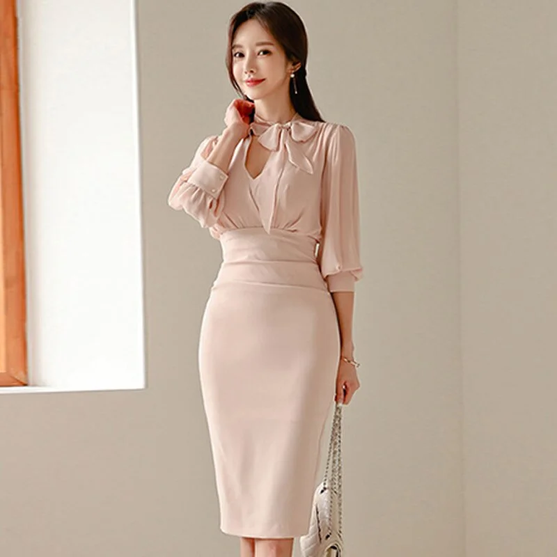 Women's Summer V-Neck Sheath Chiffon High-Waist Dress Sleeveless unclassified dresses