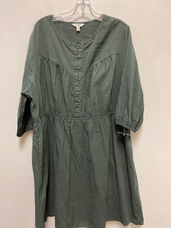 Dress Casual Short By Terra & Sky In Green, Size: 2x Mini Skirt Vibes