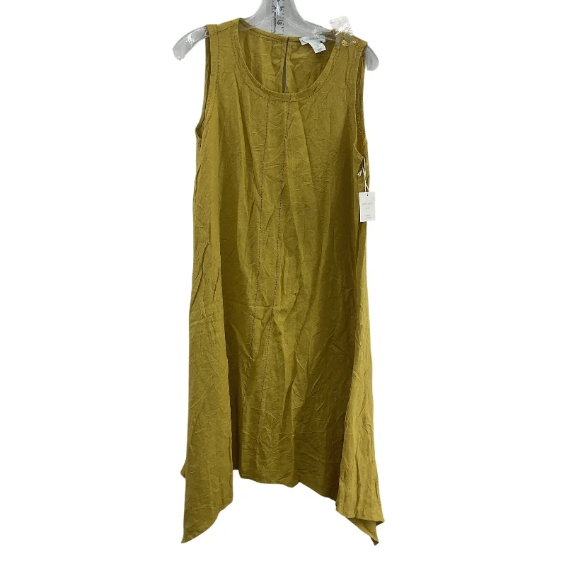 Cynthia Rowley Green Linen Sleeveless Tank Dress M NWT Knee Length Women's Sleeveless Tank Gown