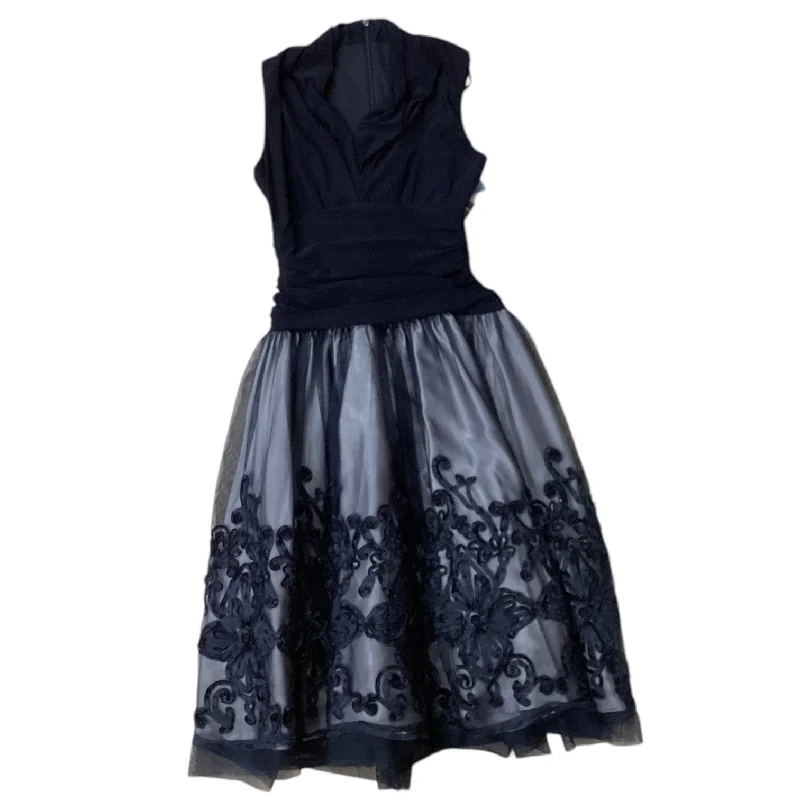 Dress Party Midi By Cmc In Navy, Size: Xs Soft Pleated Midi